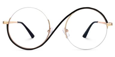 Flozif Round Black Glasses