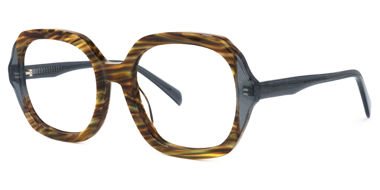 Raquell Square Brown Glasses1