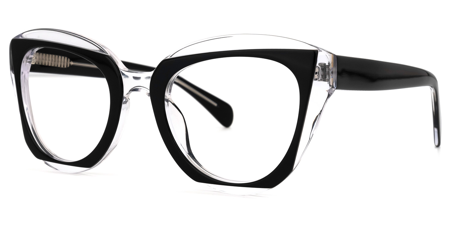 Karina Cateye Black Glasses | ZEELOOL Canada1