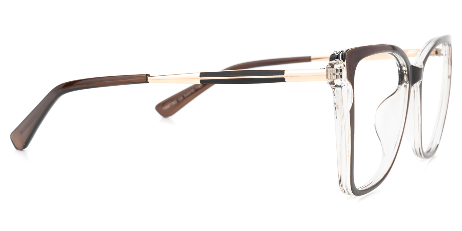 Shinault Cateye Brown Glasses2