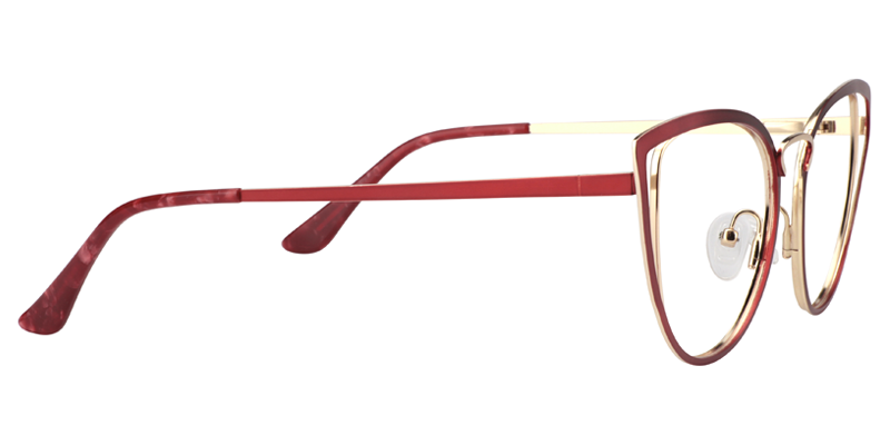 Eras Cateye Red&Gold Glasses5
