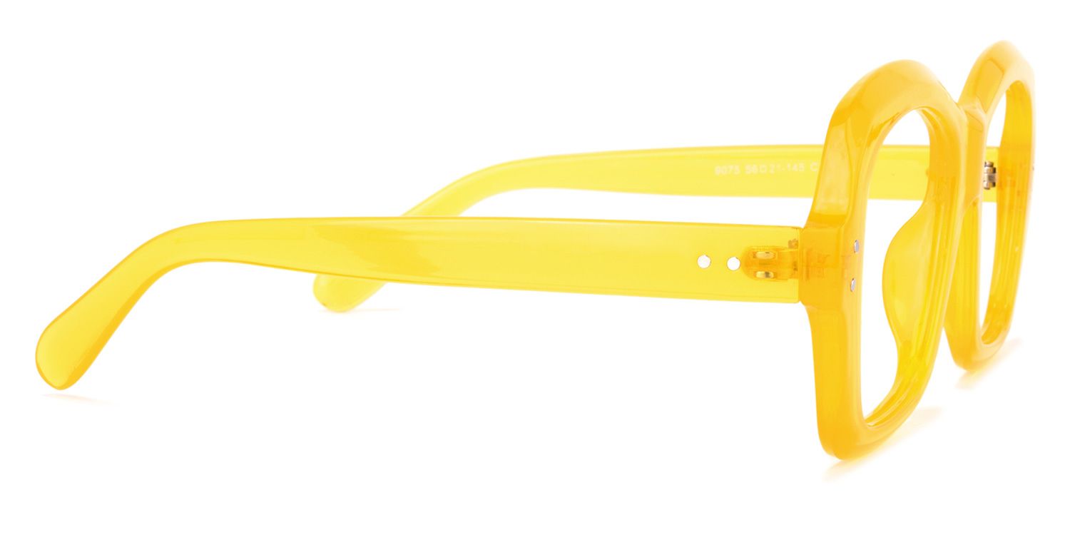 Mckenzie Square Yellow Glasses | ZEELOOL Canada3