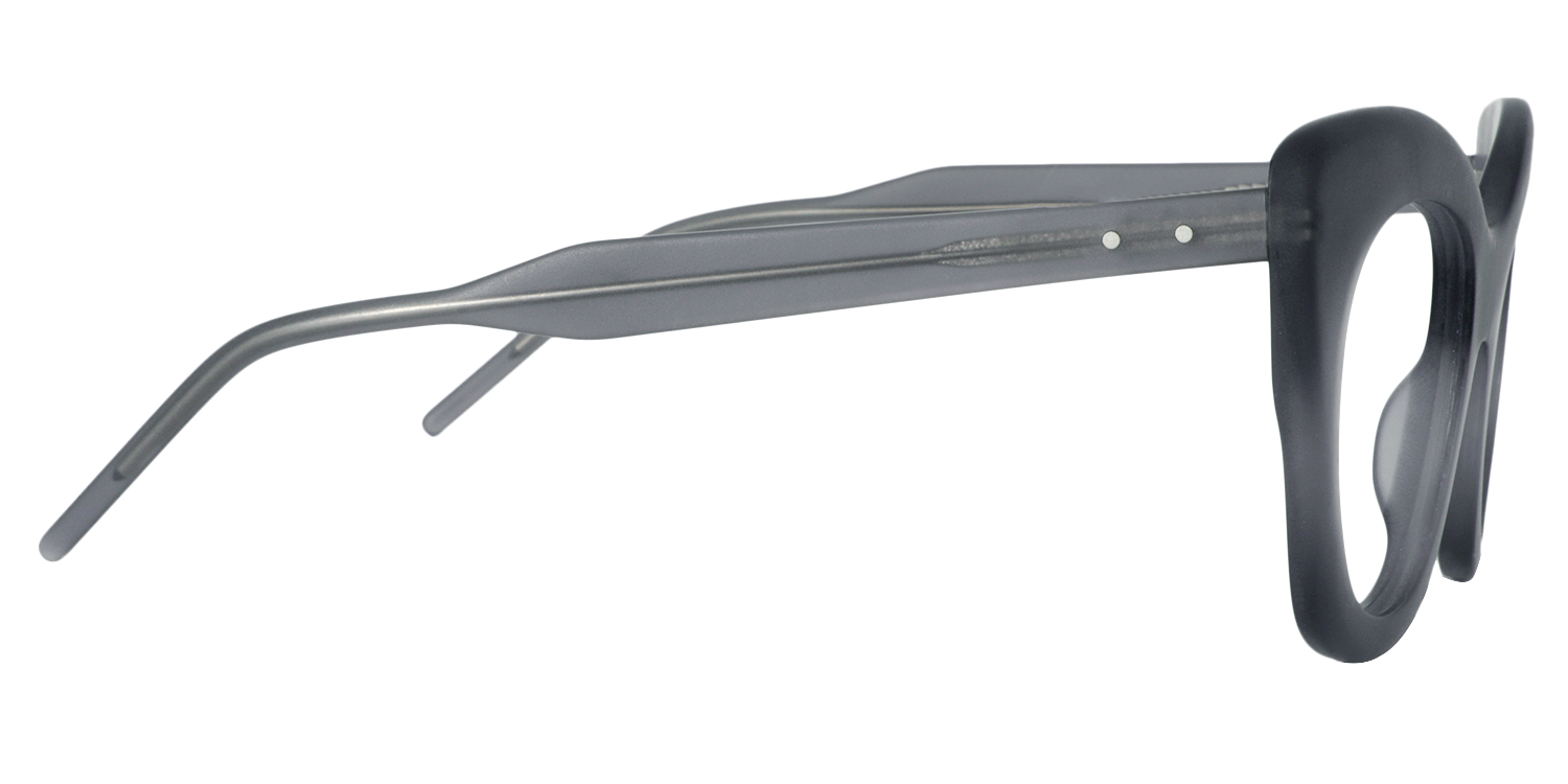 Cat-eye Gray Glasses | ZEELOOL Canada3