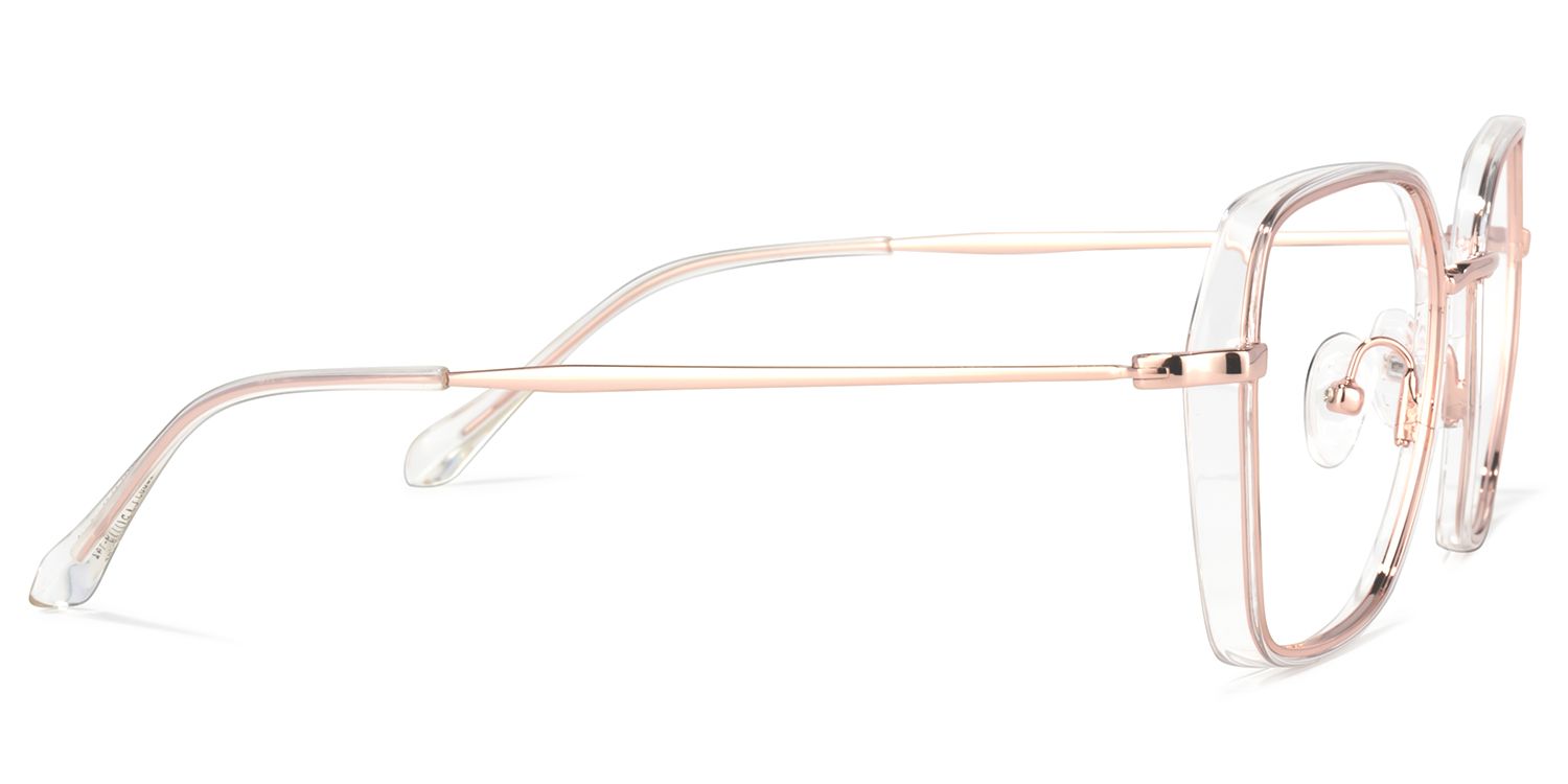 Natalee Square Rose-Gold Glasses | ZEELOOL Canada3