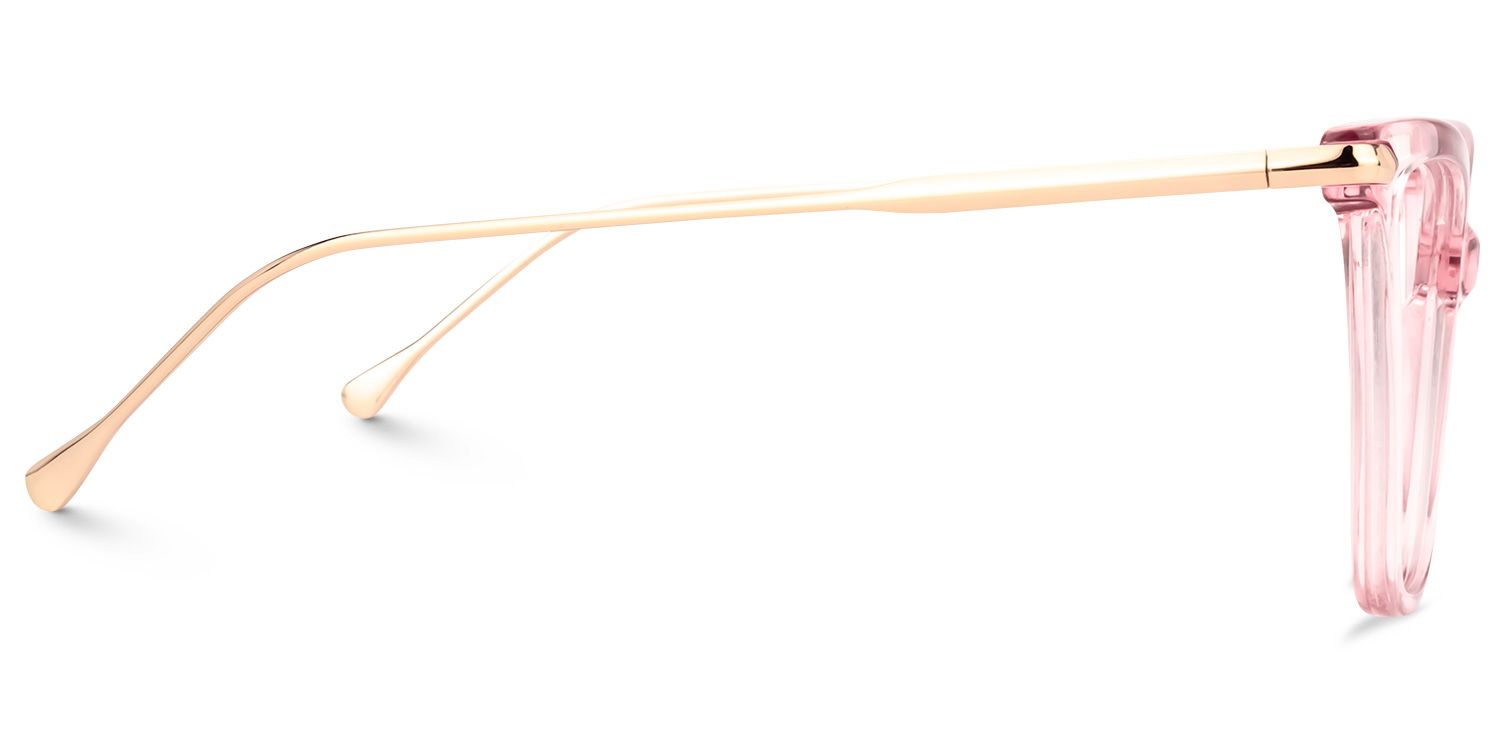 Hilary Butterfly Light Pink Transparent Eyeglasses2