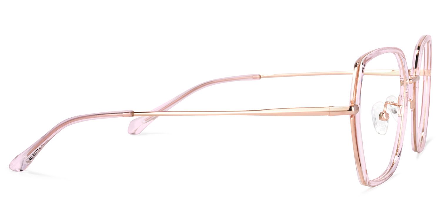 Odessa Geometric Pink Glasses | ZEELOOL Canada3