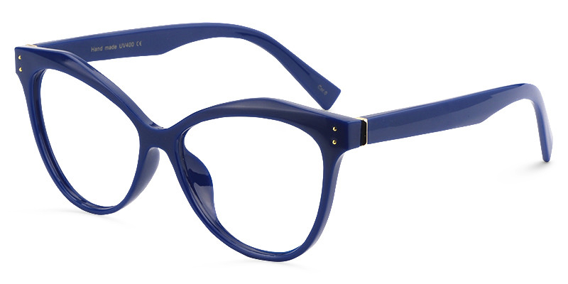 Saul Cat Eye Dark Blue Glasses  | ZEELOOL Canada4