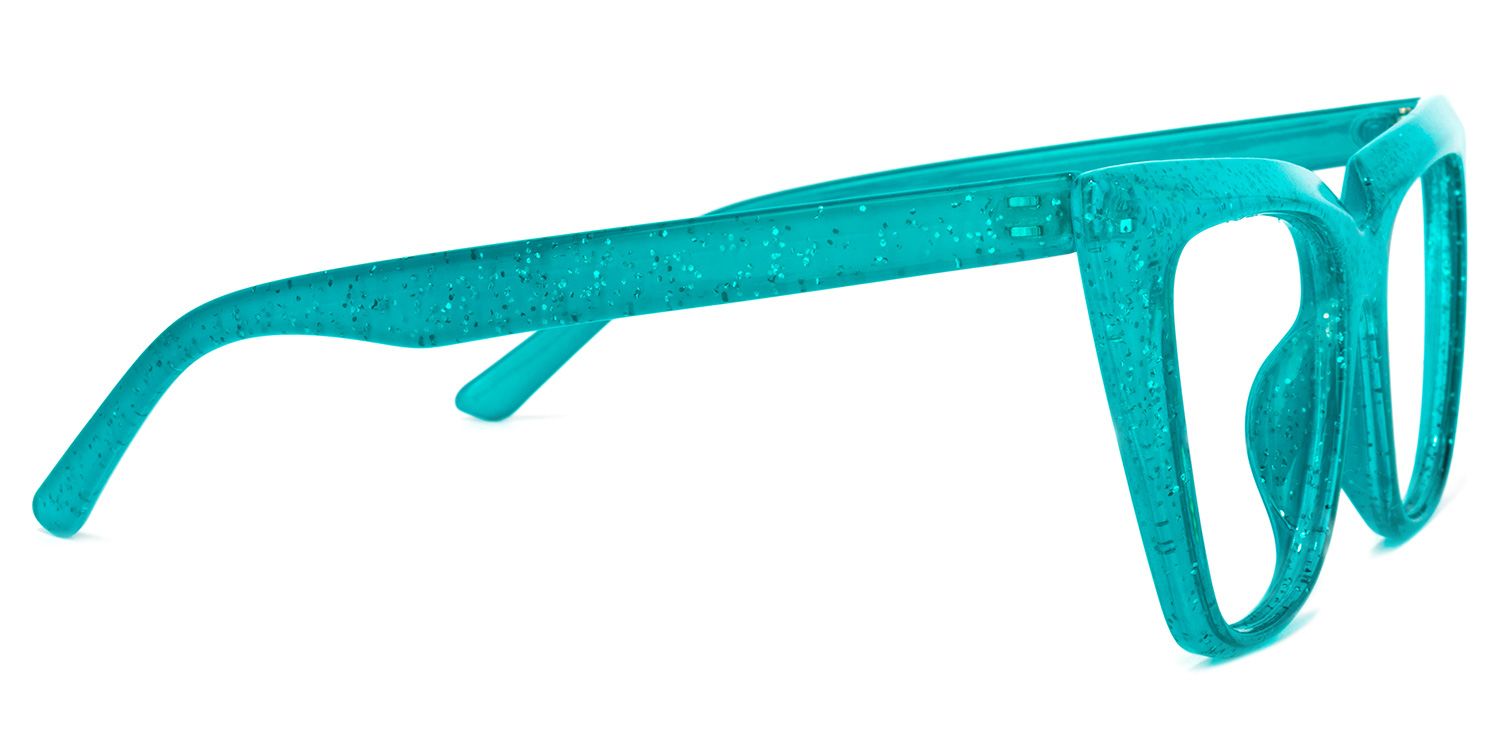 Phillip Cateye Peacock-Green Glasses | ZEELOOL Canada3