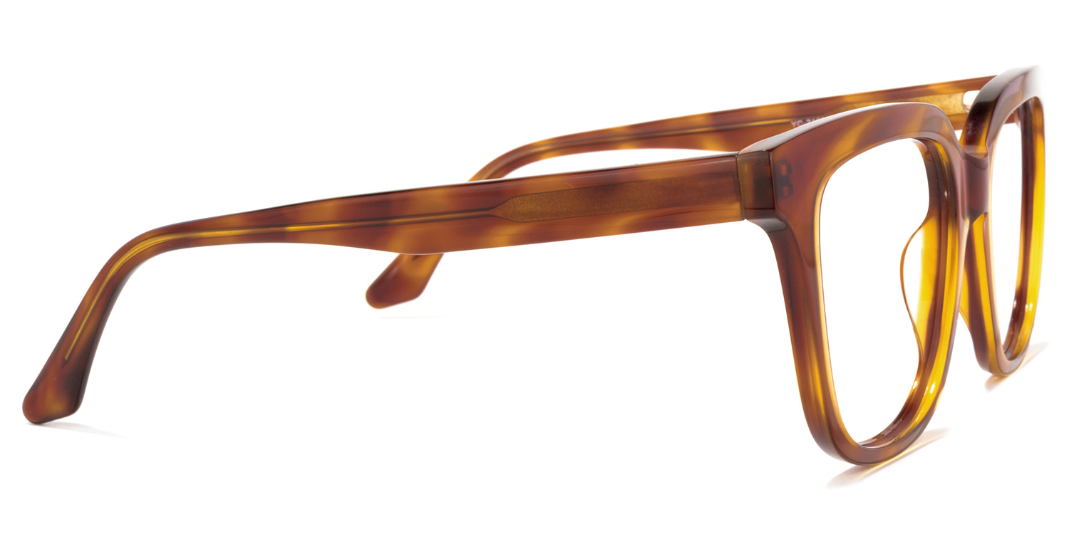 Quiana Square Yellow-Tortoise Glasses | ZEELOOL Canada3