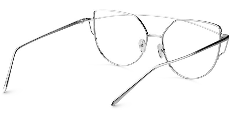 Selina Aviator Silver Glasses | ZEELOOL Canada5