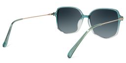 Payton Green Geometric Sunglasses4