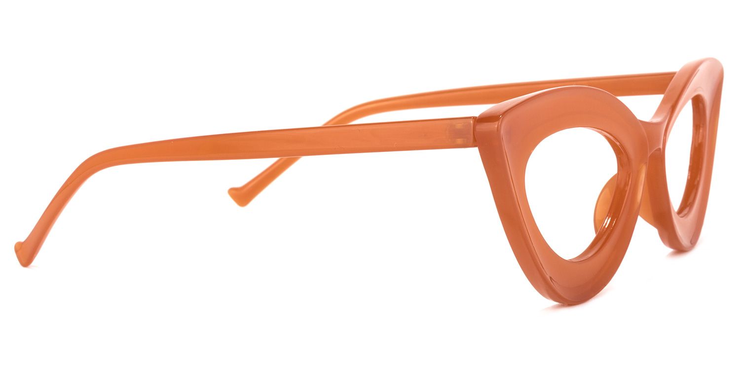 Quennell Cateye Burnt Orange Glasses | ZEELOOL Canada3