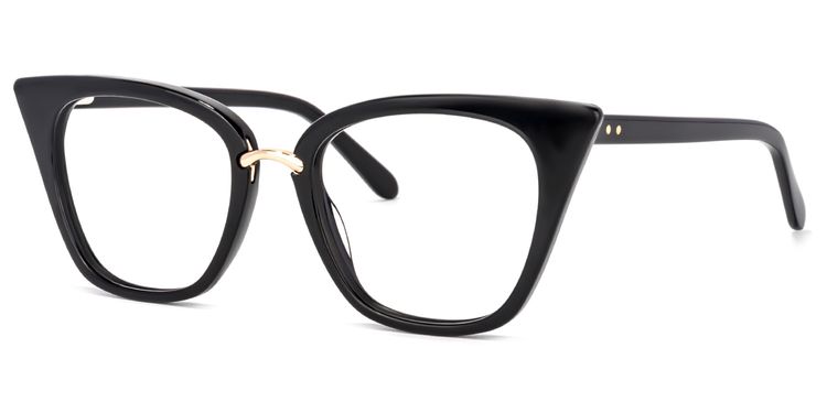 Tallulah Cat Eye Black Glasses