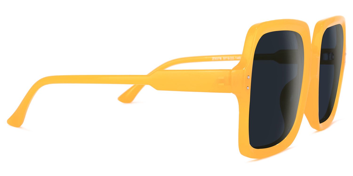 Ronnie Square Yellow Sunglasses | ZEELOOL Canada3