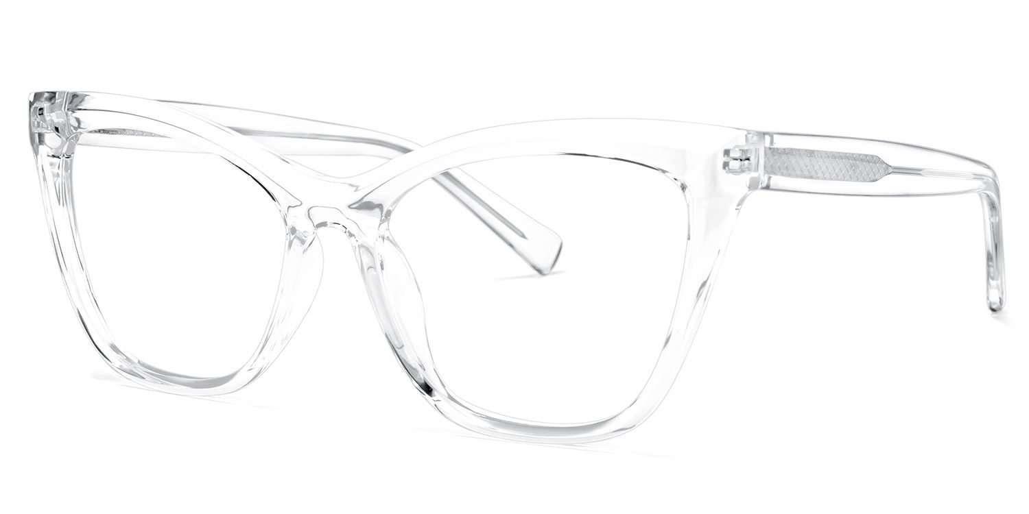 Raegan Cateye Clear Glasses | ZEELOOL Canada1