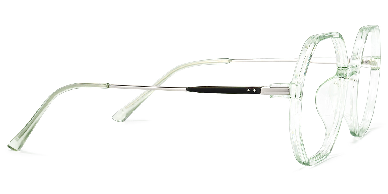 Tanner Geometric Light-Green Glasses | ZEELOOL Canada3