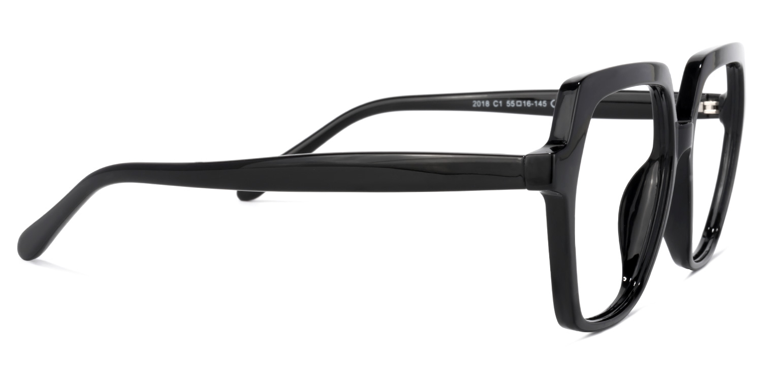 Norah Geometric Black Glasses | ZEELOOL Canada3