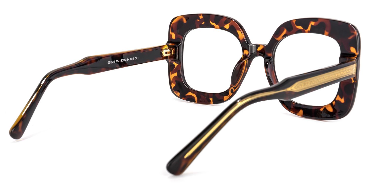 Eloise Square Tortoise Glasses | ZEELOOL Canada4