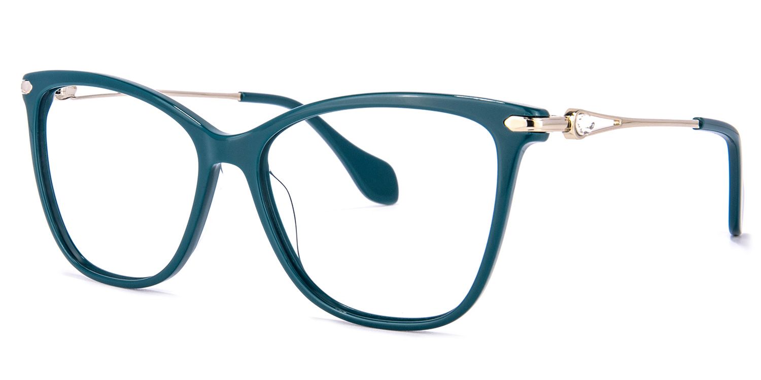 Westley Butterfly Peacock-Green Glasses | ZEELOOL Canada1