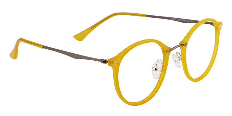 Ivy Round Yellow Glasses | ZEELOOL Canada7