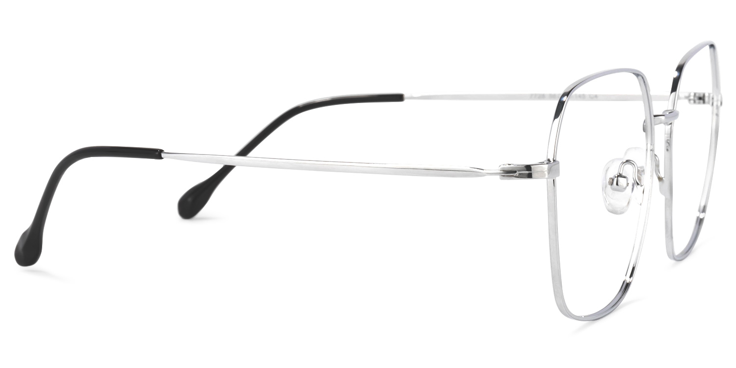 Zander Square Silver Glasses | ZEELOOL Canada3