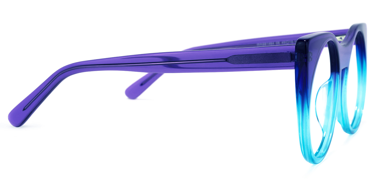 Zora Cateye Blue Glasses | ZEELOOL Canada3