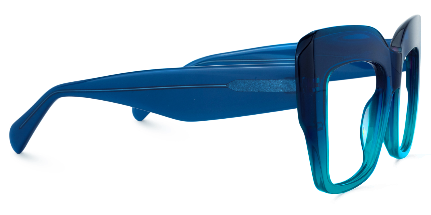 Charmaine Blue-Green Frame Glasses | Zeelool Optical1