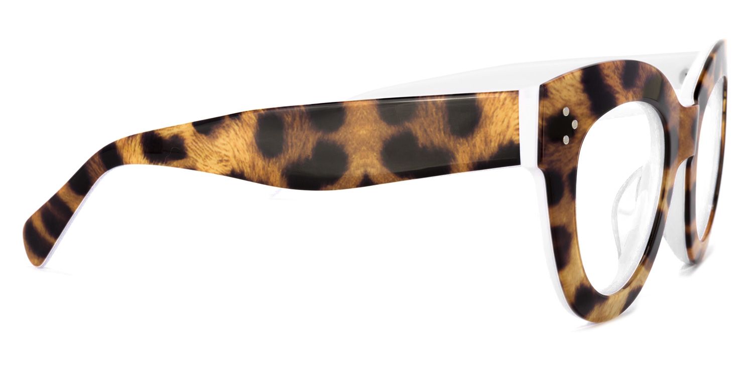 Torres Cat-eye Brown-Leopard Frame Glasses | ZEELOOL Canada3