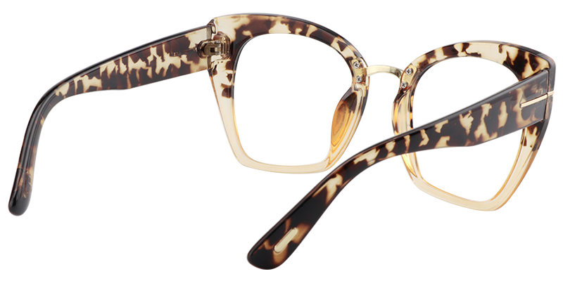 Square Light Tortoise Glasses | ZEELOOL Canada6