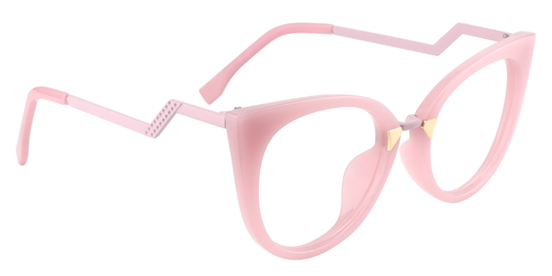Cat Eye Pink Glasses | ZEELOOL Canada Eyeglass Frame3