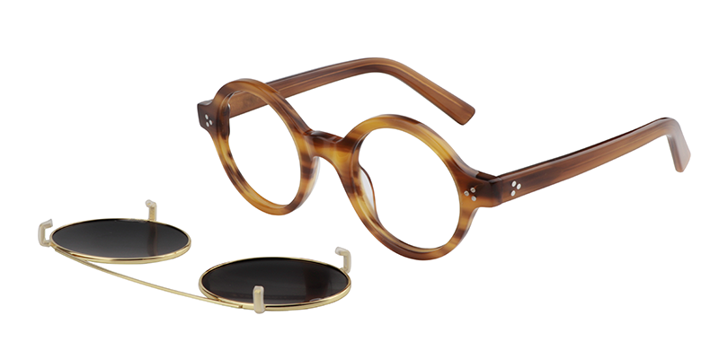 Clip-On Burnt Umber Sunglasses | ZEELOOL Canada1