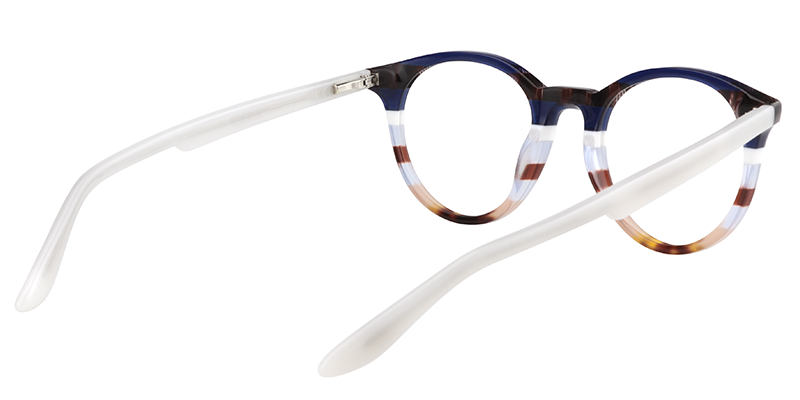 Round Dark Blue Glasses | ZEELOOL Canada5