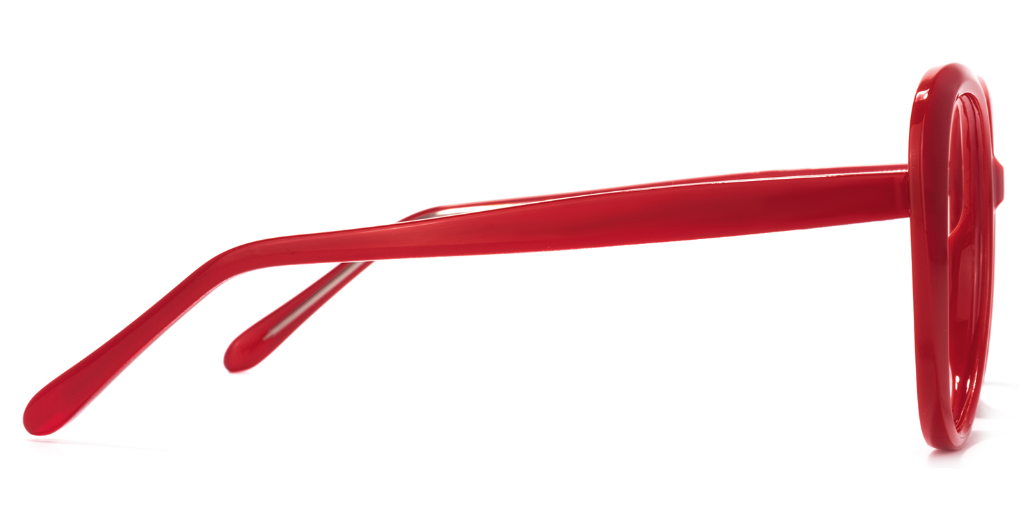 Elena Round Red Glasses | ZEELOOL Canada3