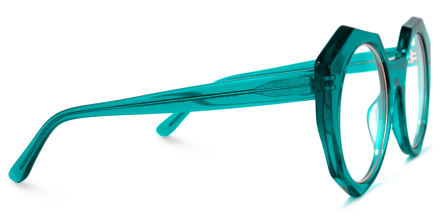 Bogar Geometric Green Glasses | ZEELOOL Canada3