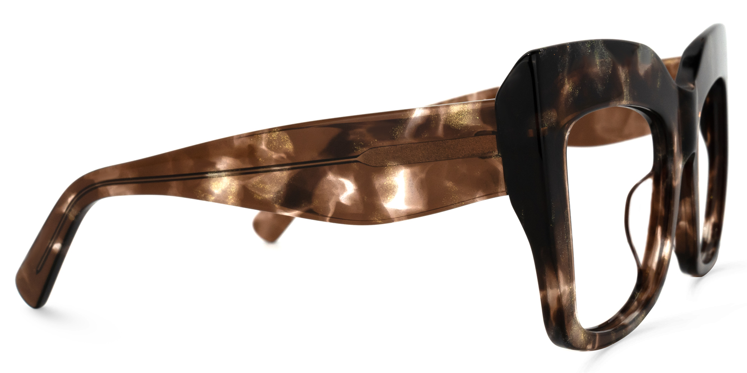 Charmaine Cat Eye Brown Glasses | ZEELOOL Canada3