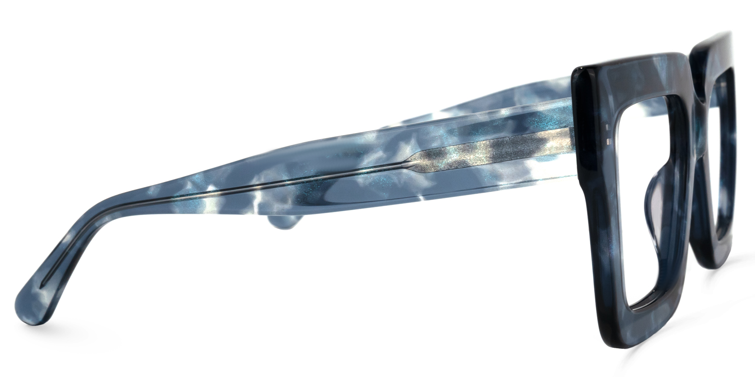 Brandon Square Dark-Blue Glasses | ZEELOOL Canada3