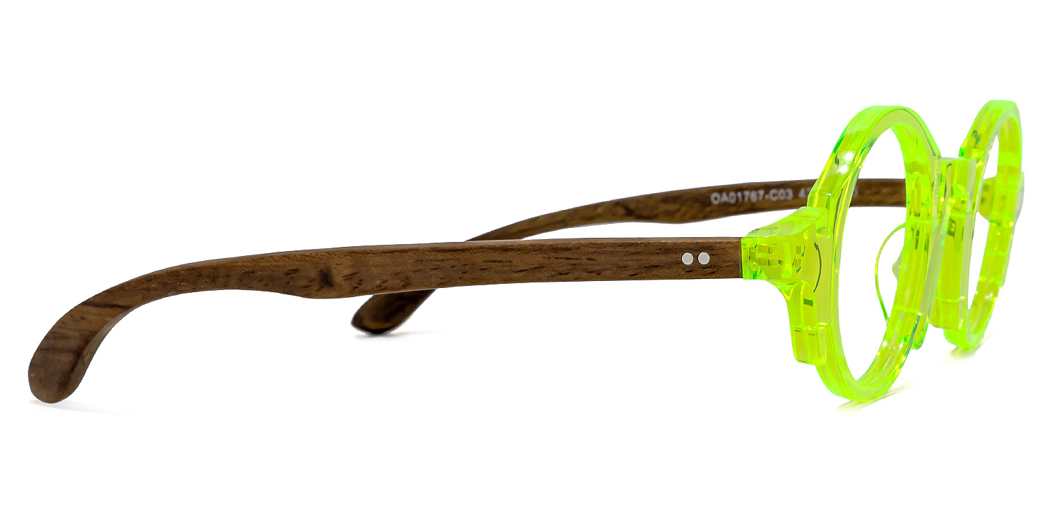 Charlie Round Green Glasses | ZEELOOL Canada3