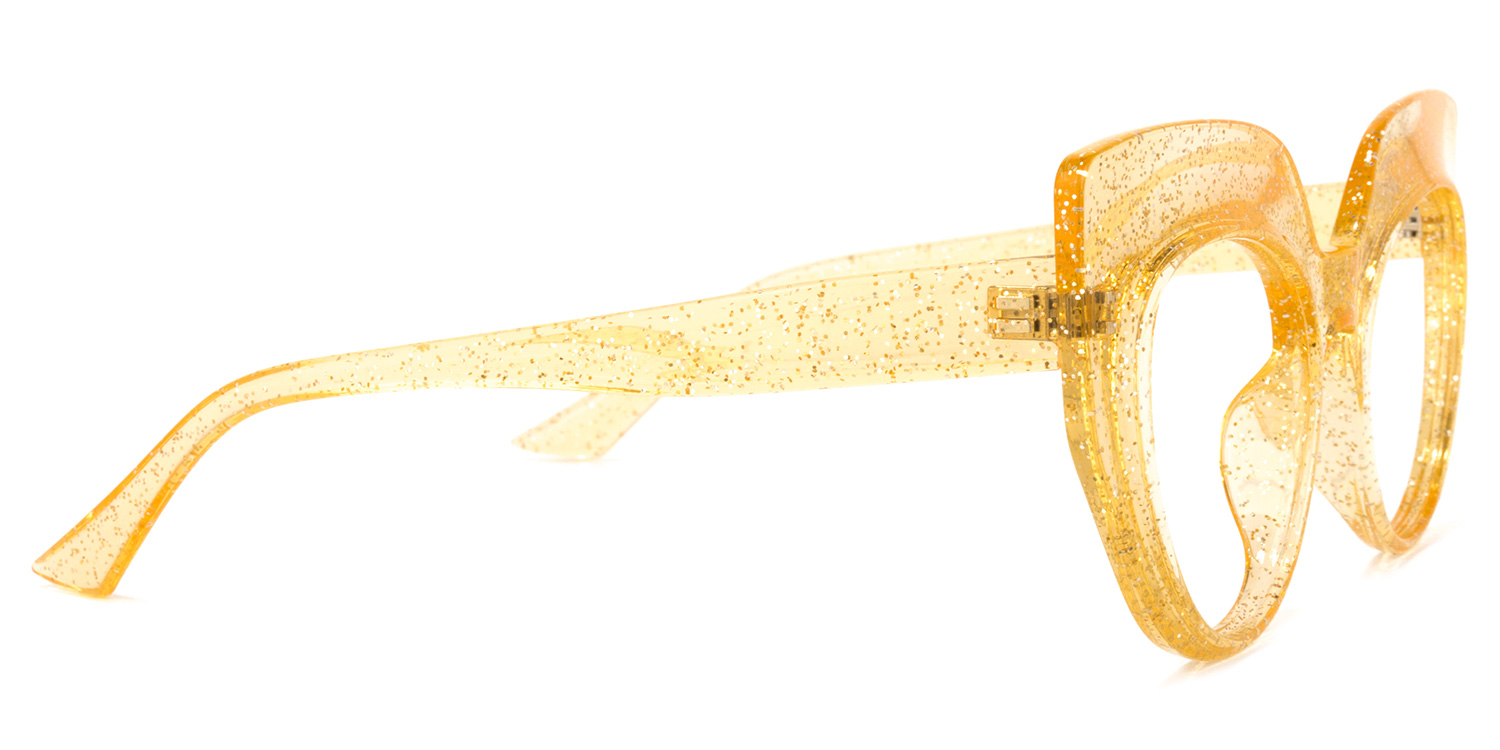 Depp Cateye Yellow Glasses | ZEELOOL Canada3
