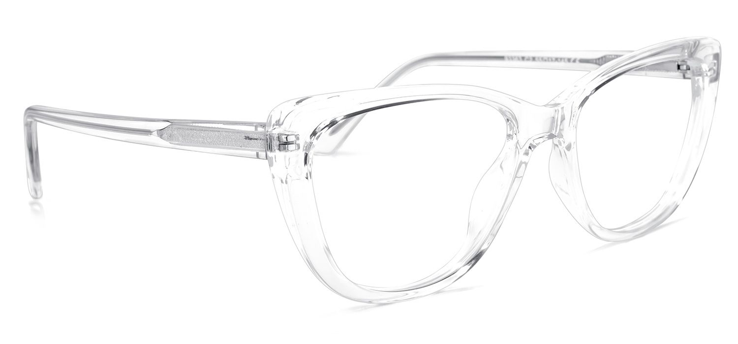 Qamar Cateye Clear Glasses | ZEELOOL Canada2
