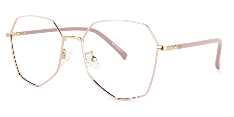 Bivins Geometric Pink Glasses