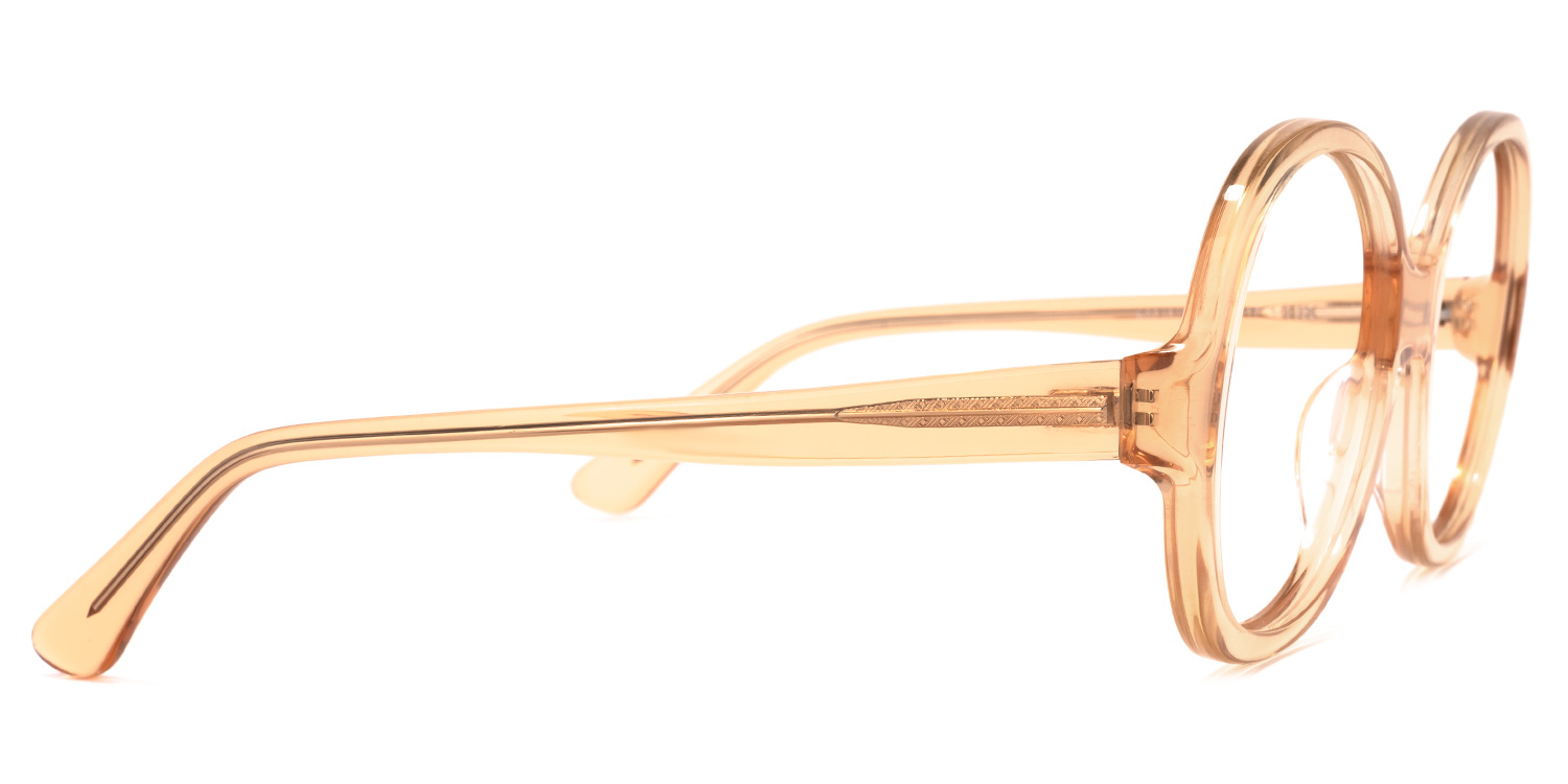 Bryan Round Orange Glasses | ZEELOOL Canada3