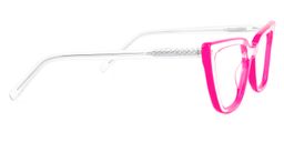 Yosef Bright-Pink Cat eye Glasses4
