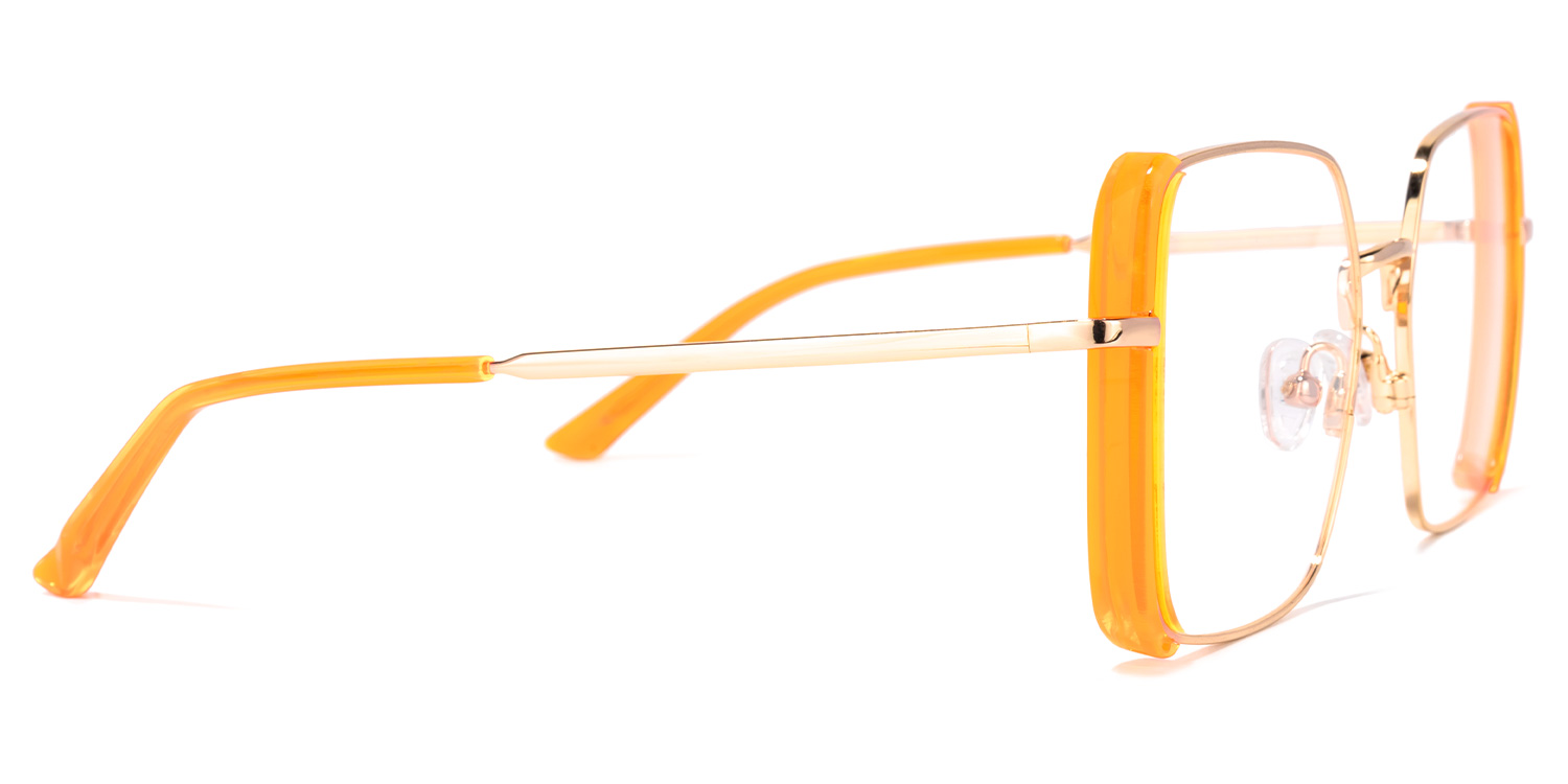 Joselyn Square Orange Glasses | ZEELOOL Canada3