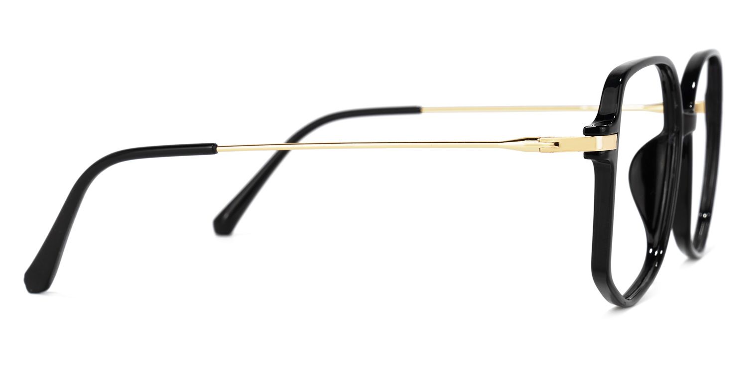 Payton Geometric Black Frame Glasses | ZEELOOL Canada3