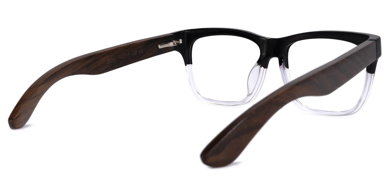 Atherbest Square Black-Clear Glasses | ZEELOOL Canada4