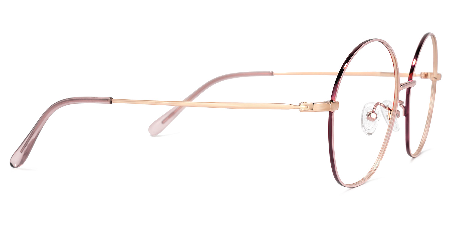 Nguyen Round Pink Glasses3