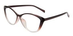 Iris Cat Eye Brown Glasses2
