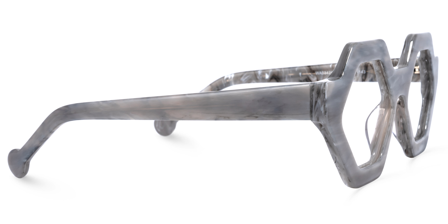 Barreto Geometric Gray Glasses | ZEELOOL Canada3