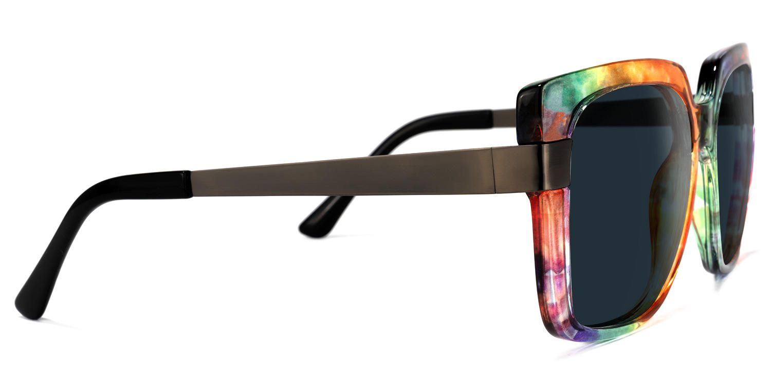Yaida Square Multicolor Sunglasses | ZEELOOL Canada2