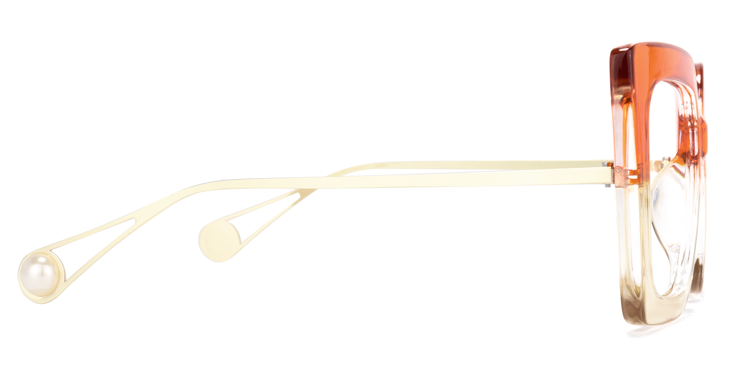 Qatar Square Orange Glasses3